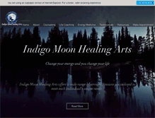 Tablet Screenshot of indigomoonhealingarts.com